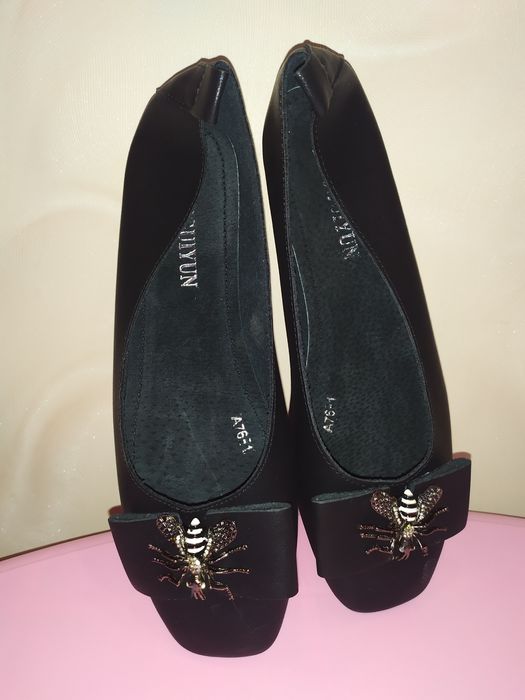 Балетки черные 38 р.