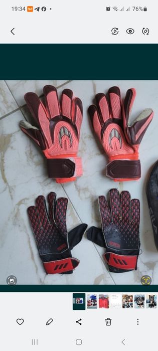 Лот перчатки для футбола вратарские вратарські