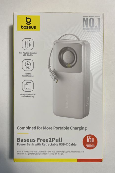 Powerbank Baseus Free2Pull 65w 20000mah