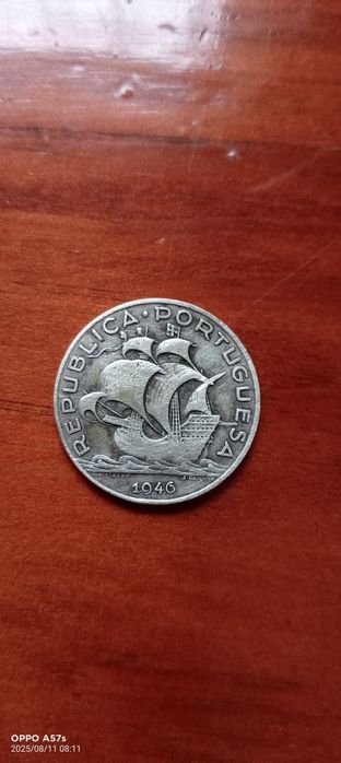 Moeda 5 escudos do ano 1946