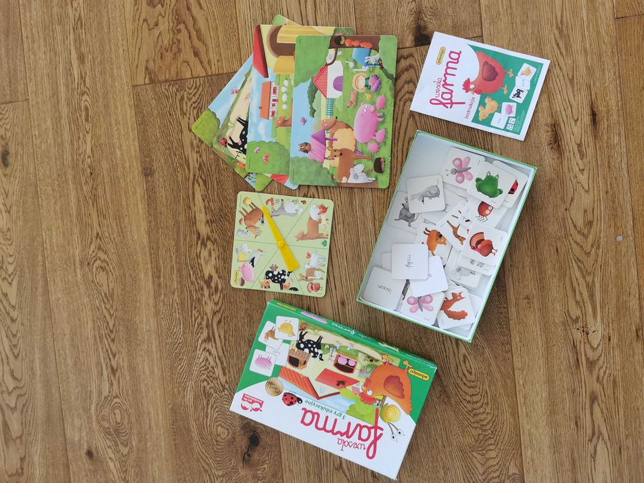 3 gry edukacyjne "Wesoła Farma " 3+