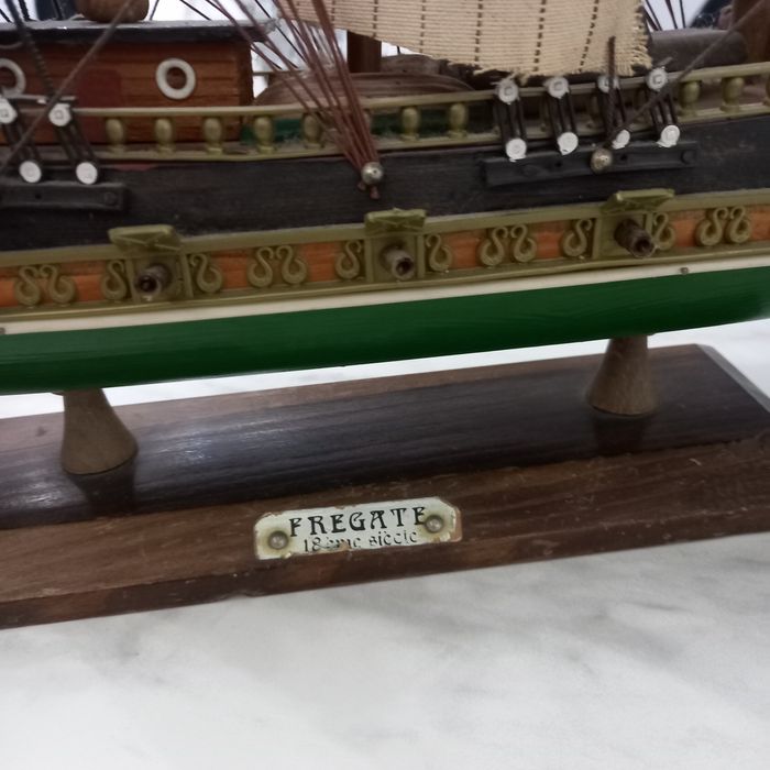 Model drewniany okrętu