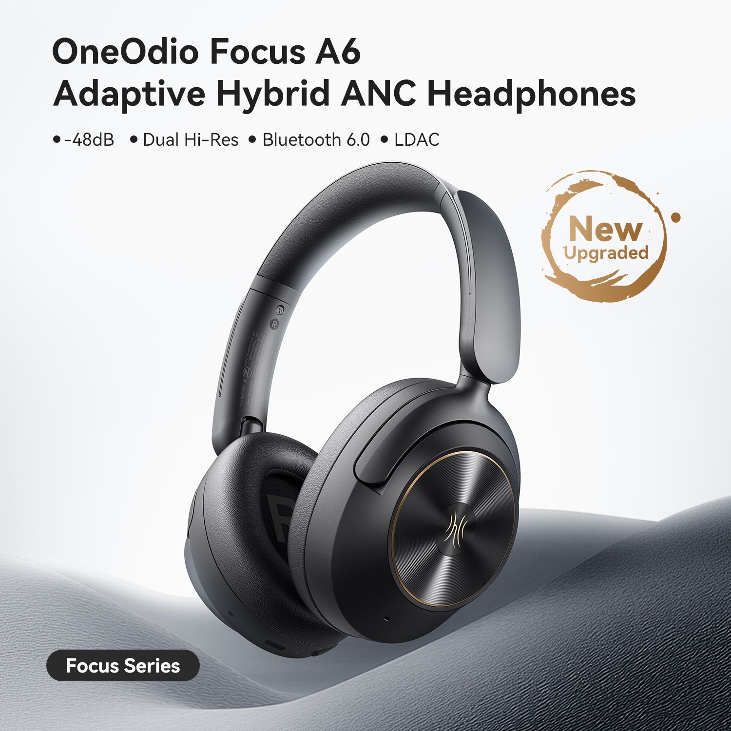 Беспроводные наушники Oneodio A6 ANC Bluetooth 6.0 Hi-Res LDAC NEW2025
