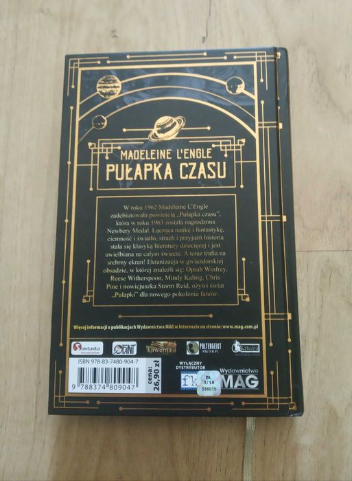 Książka - "Pułapka czasu" M. L'engle