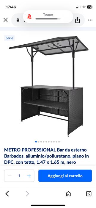 Balcão/bar Metro Barbados