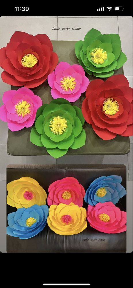 Бумажные цветы из бумаги паперові квіти для фотозони фотозоны