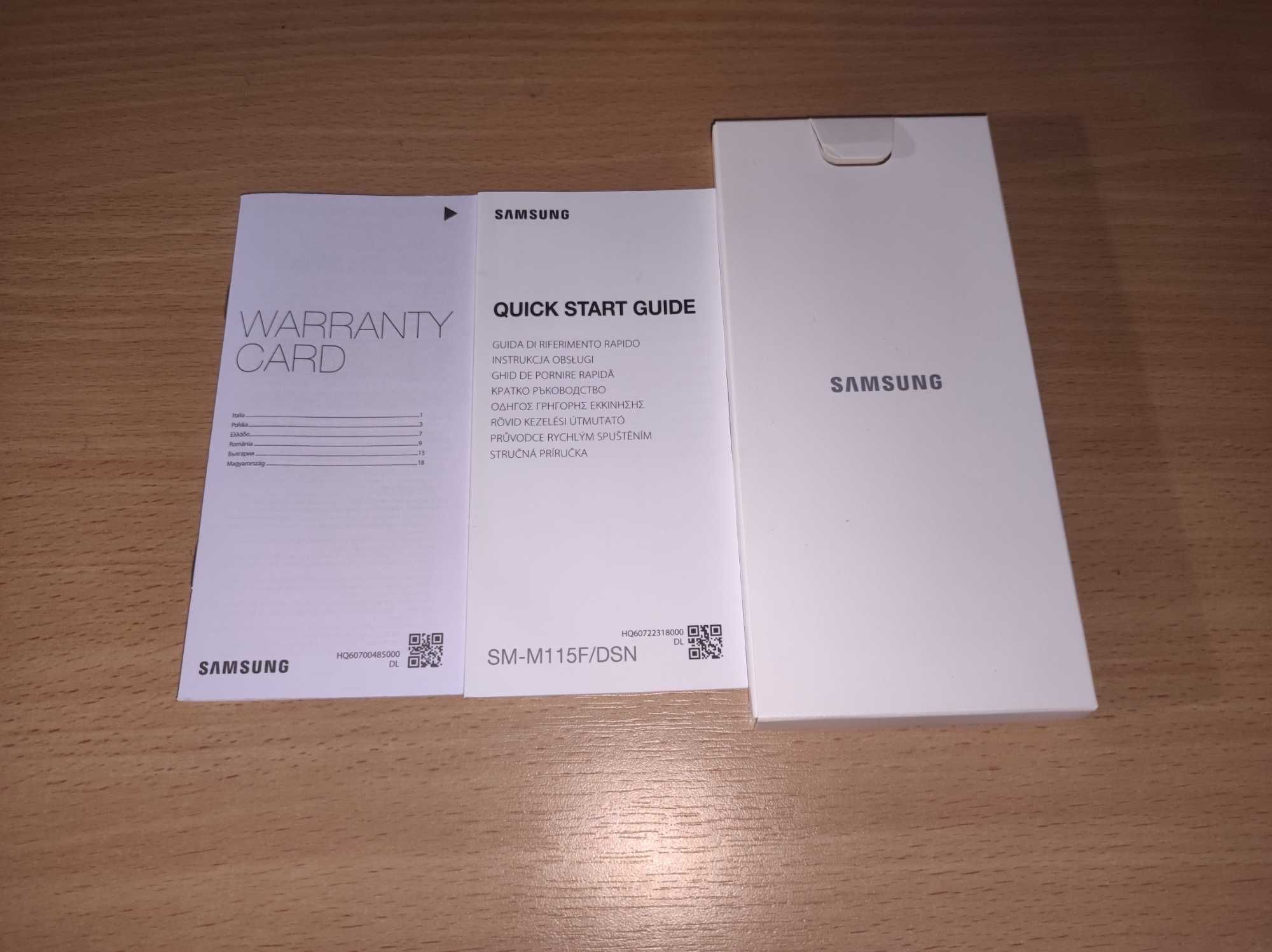 Instrukcja i karta gwarancyjna Samsung M11