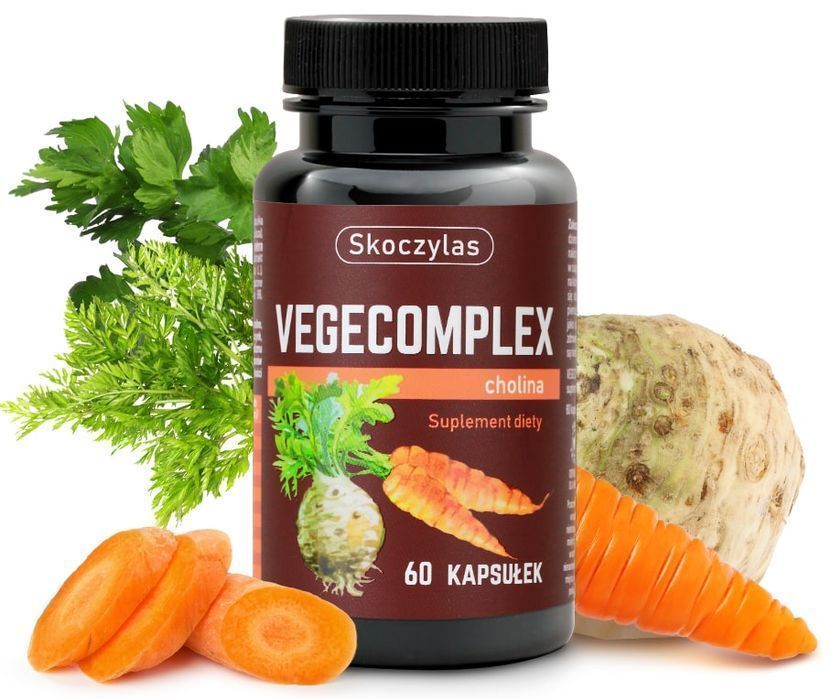 Suplement Diety Vegecomplex Z Choliną I Skoczylas - 60 Kapsułek