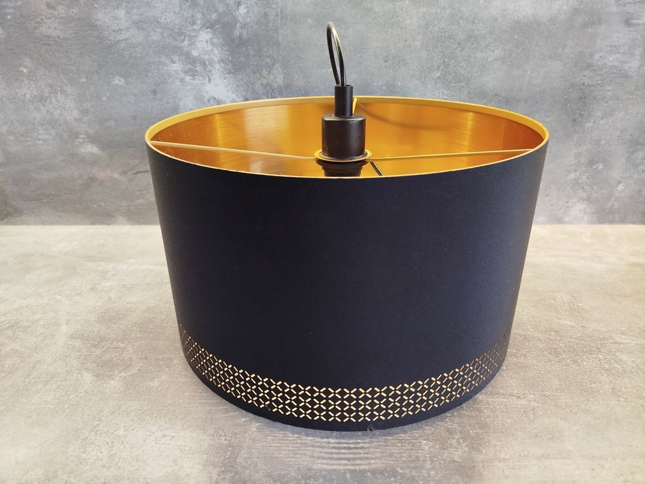 Lampa sufitowa czarno złota