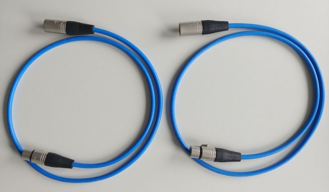 Melodika SBC1230 Sky Blue 2x XLR 1m Interkonekt