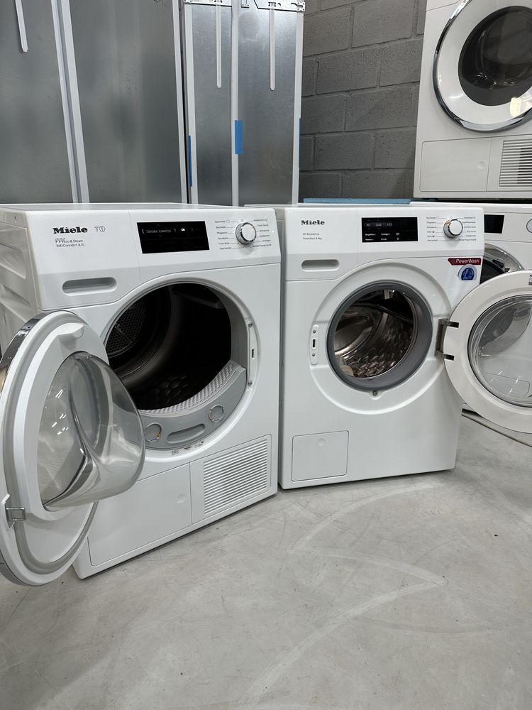 Комплект Miele TCJ 690 WEG 375 пральна сушильна машина