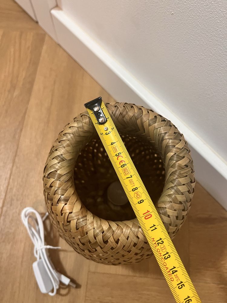 Lampka led bambusowa