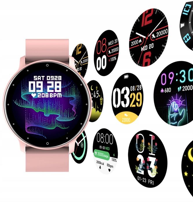 Zegarek Smartwatch Męski Polskie Menu Puls Sms Fb 220mah Bt5.0 1,28" I