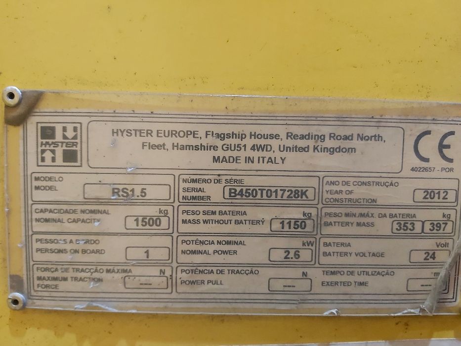 Porta-Paletes Elétrico