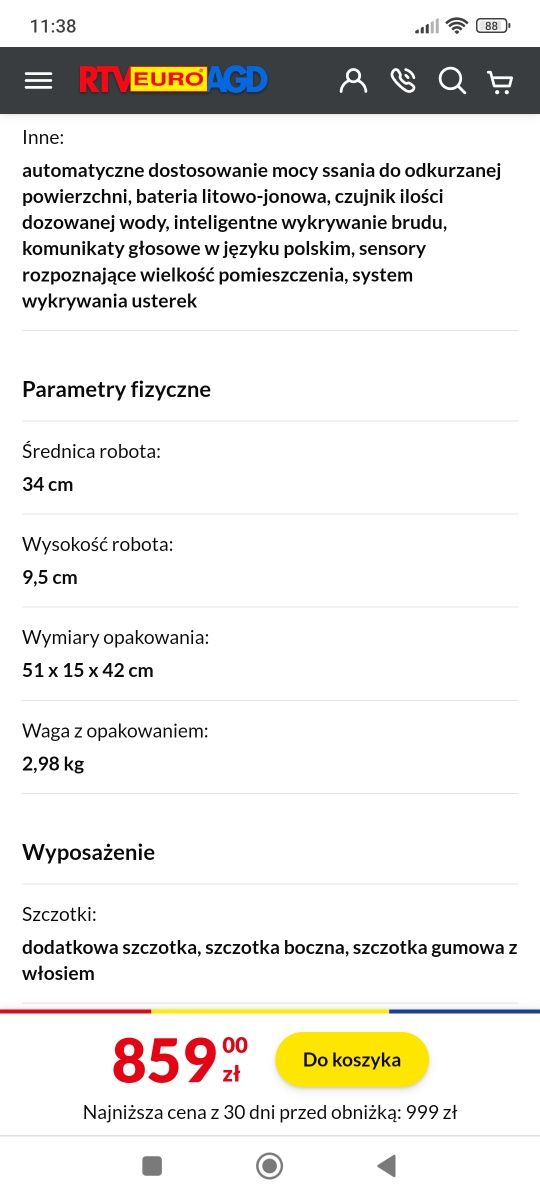 Robot sprzątający Beko RoboSmart VRR71214VW