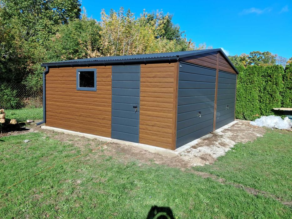 Nowoczesne Garaże Blaszane, zabudowy na kosze, wiaty śmietnikowe