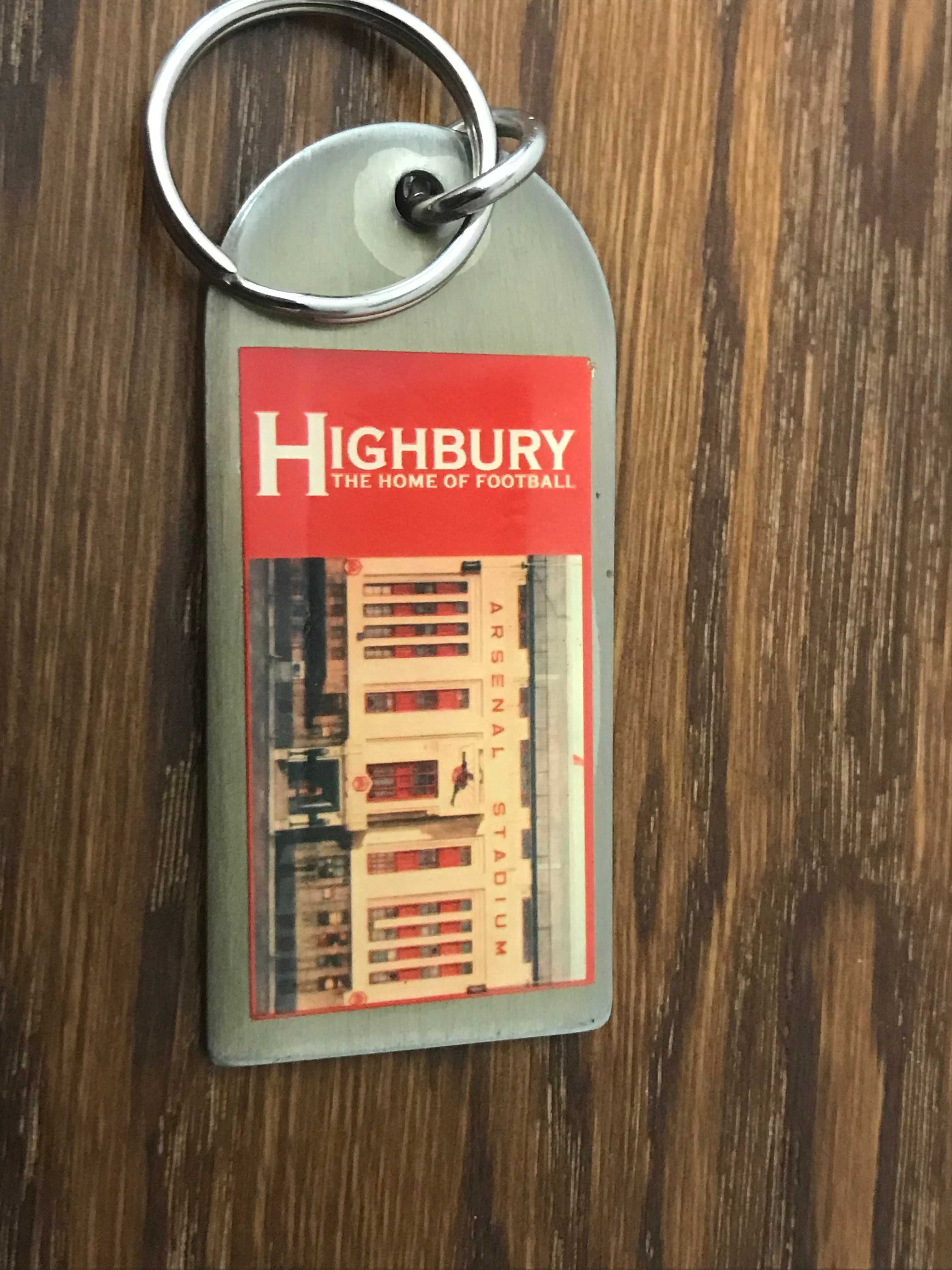 Highbury Arsenal Londyn breloczek brelok do kluczy vintage
