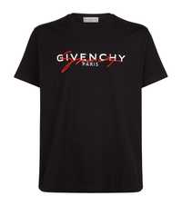 Givenchy Paris Signature Black T-shirt Koszulka XXL Jak Nowa