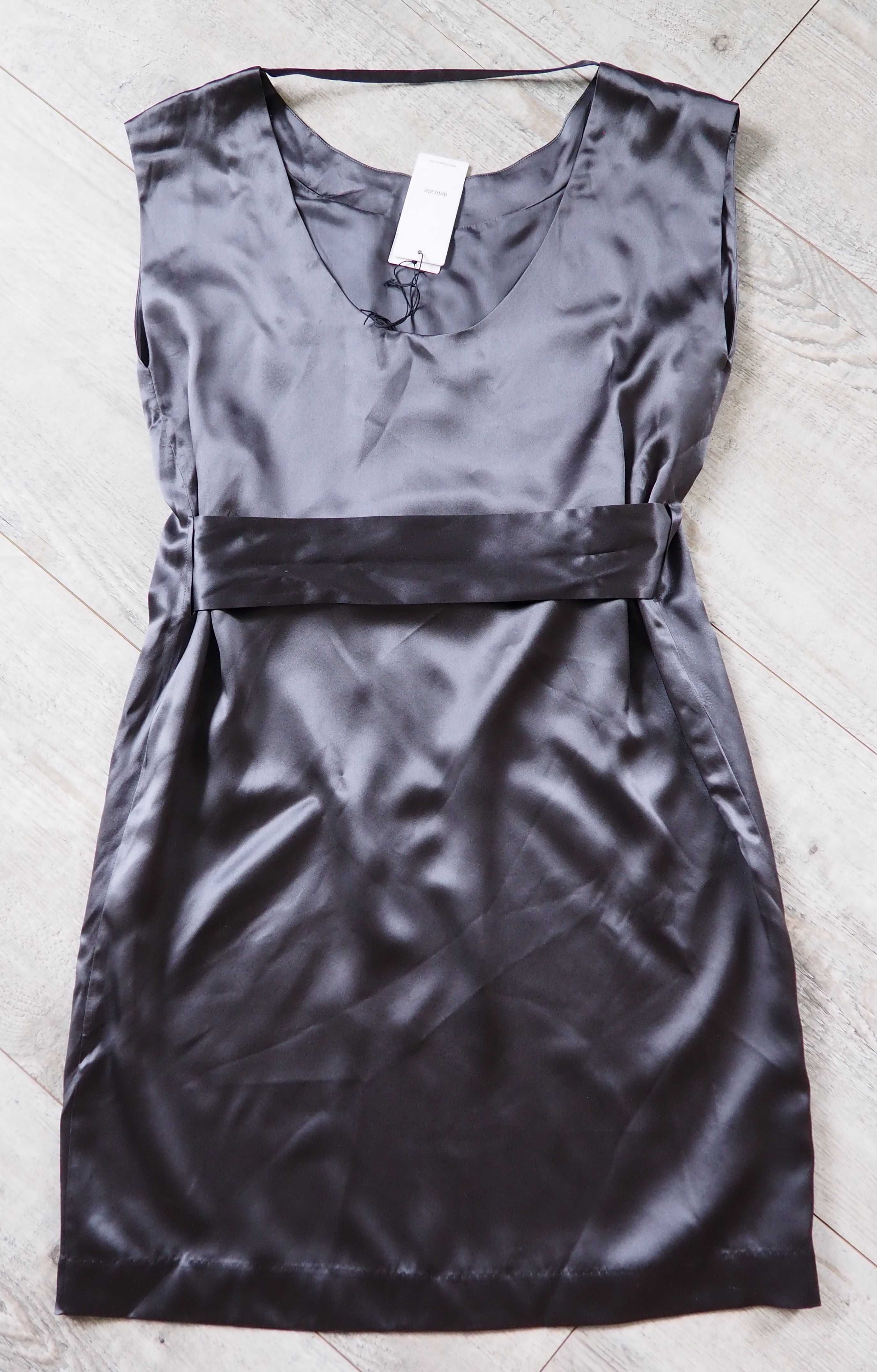 FILIPPA K._Satin belt dress_JEDWABNA inox_M