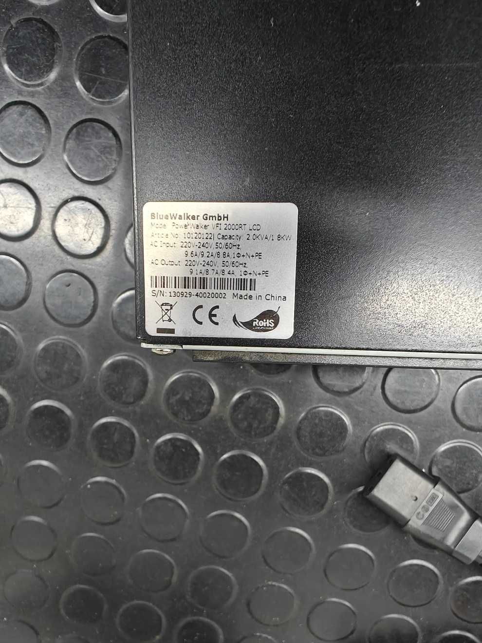 UPS BlueWalker PowerWalker VFI 2000 RT LCD karta SNMP PURE SINUS