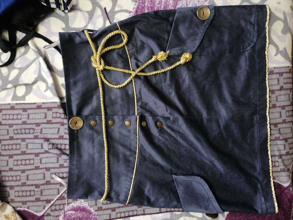 Юбочка атласная в морском стиле р.42 хорошее состояние