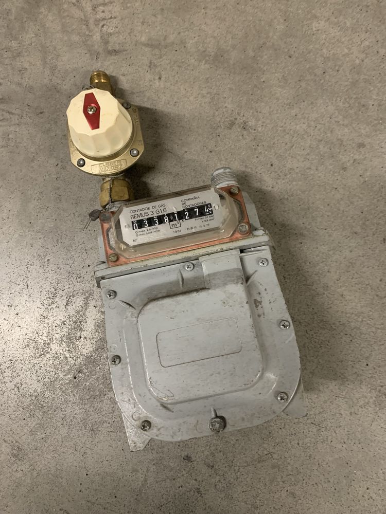 Contador gas com regulador