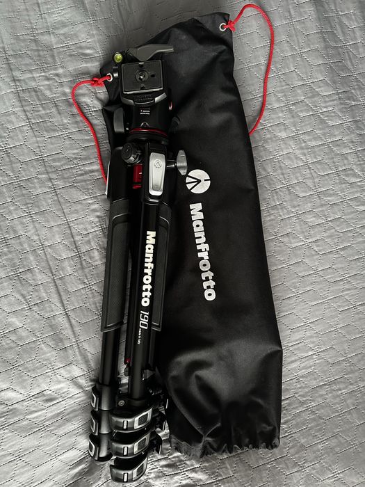 Statyw Manfrotto MK190XPRO4 + Głowica MHXPRO-BHQ2 | Zestaw PRO | Torba