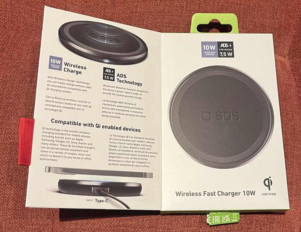Carregador sem fios rapido. Wireless charger