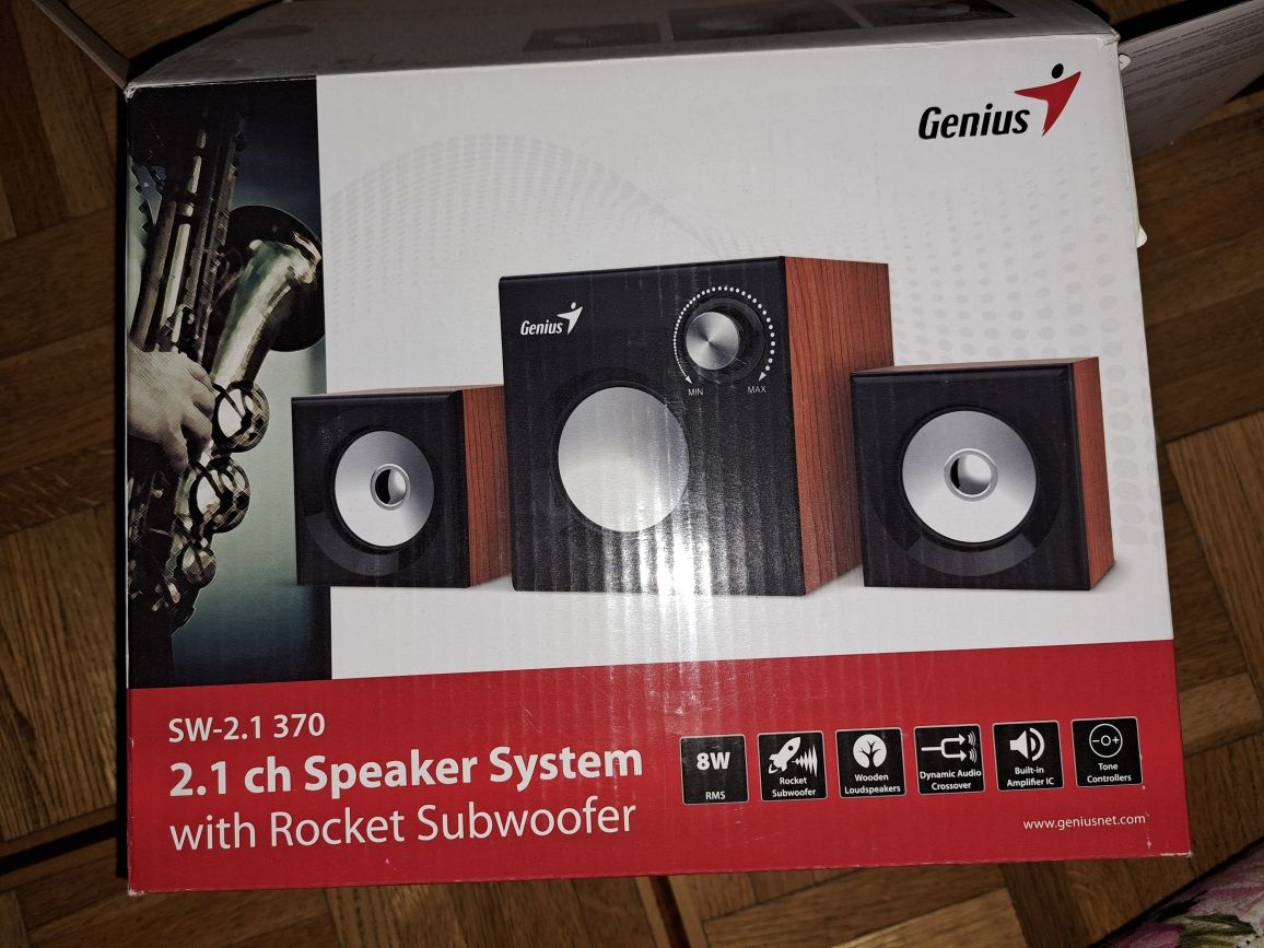 Głośniki 2.1 ch Speaker System z Rocket Subwoofer Genius