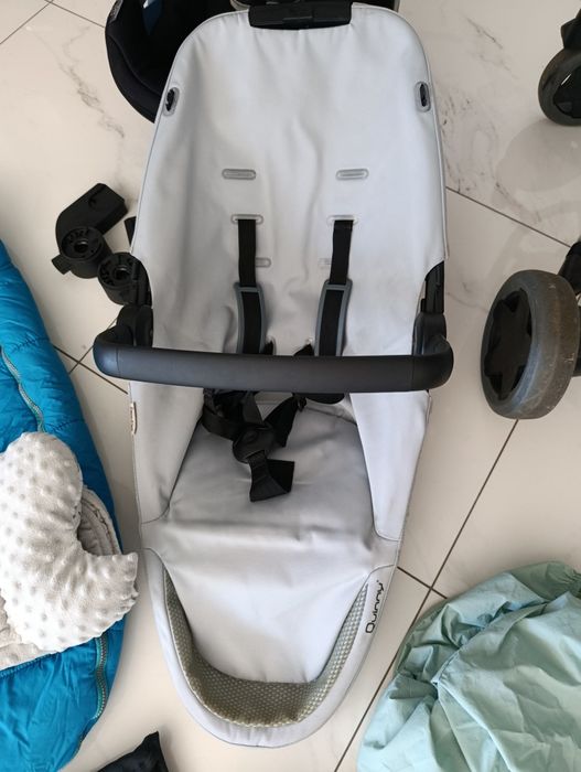 Wózek 3w1+baza 4w1 Cybex Quinny zapp flex plus duży zestaw dodatki bdb