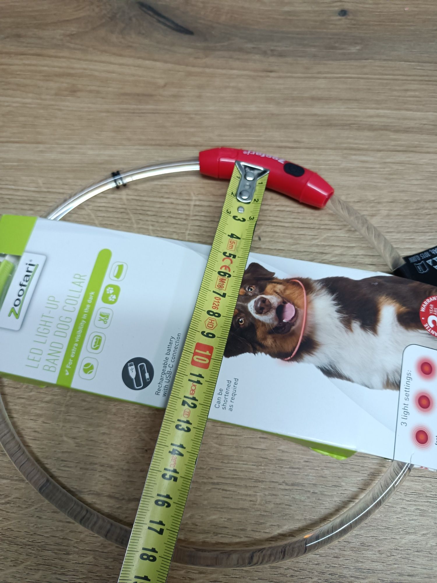 Obroża świecąca led dla psa kota ładowanie usb