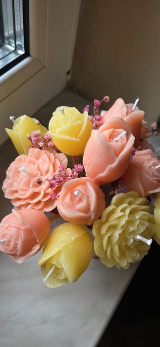 Bukiet z pachnących świeczek