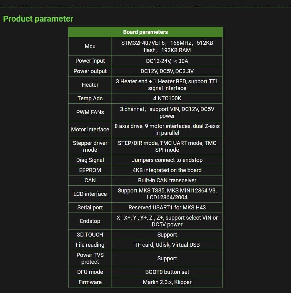 Контролер 3D принтера Makerbase MKS Monster 8 V2.0