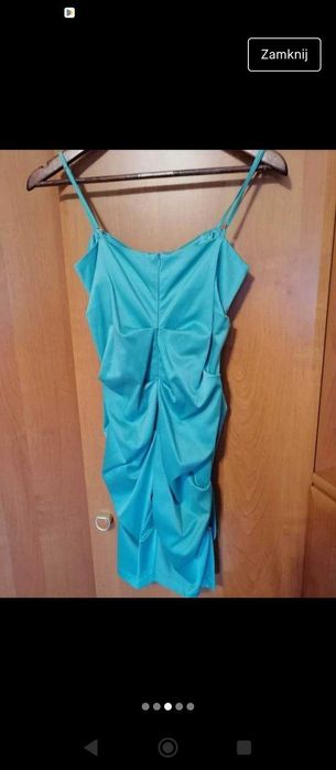 Satynowa sukienka 36
