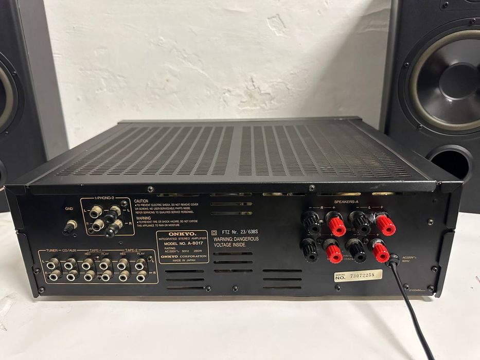+Wzmacniacz stereo Onkyo A-8017, 2 x 115 W, Japan