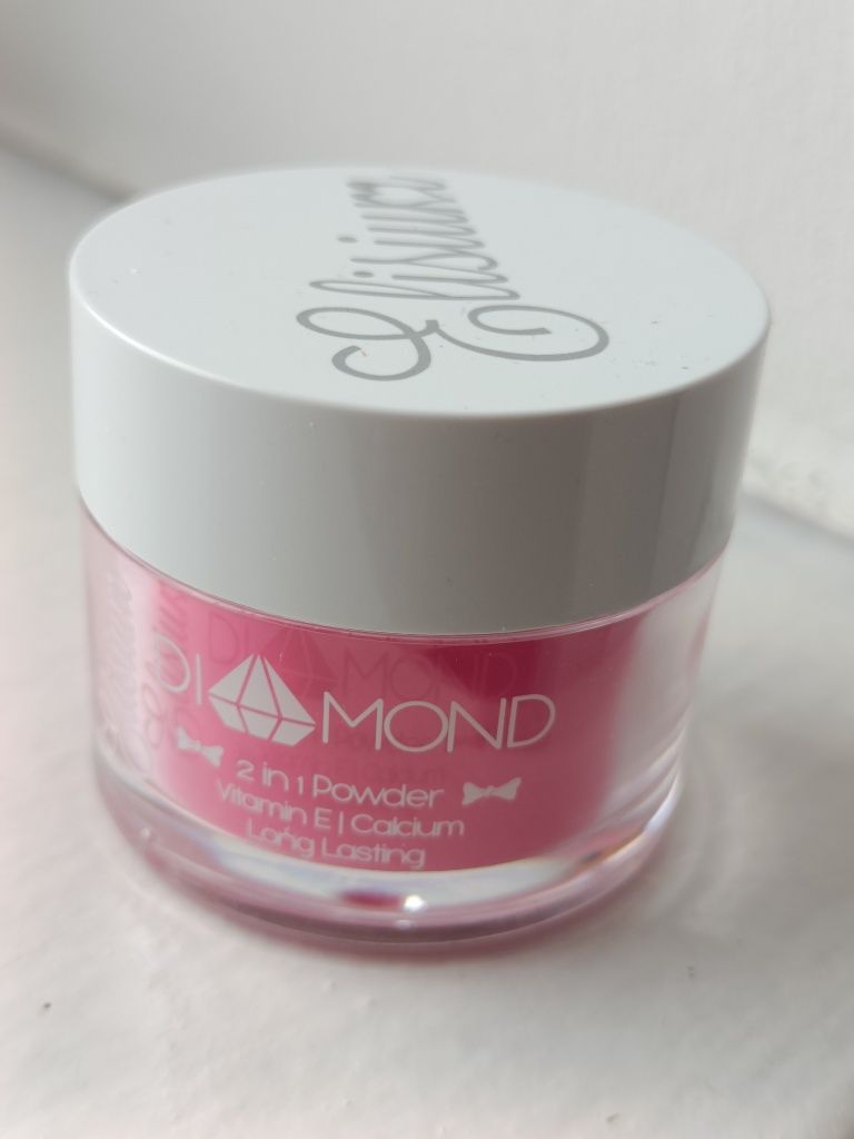 Elisium Diamond puder proszek do manicure tytanowego delicious red