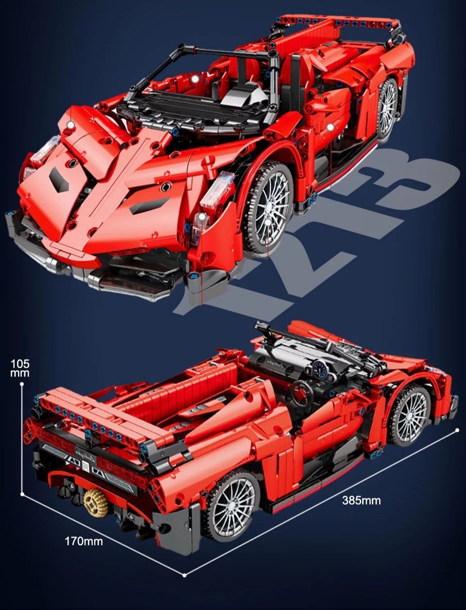 Klocki Lamborghini Veneno Poison Lepin technic