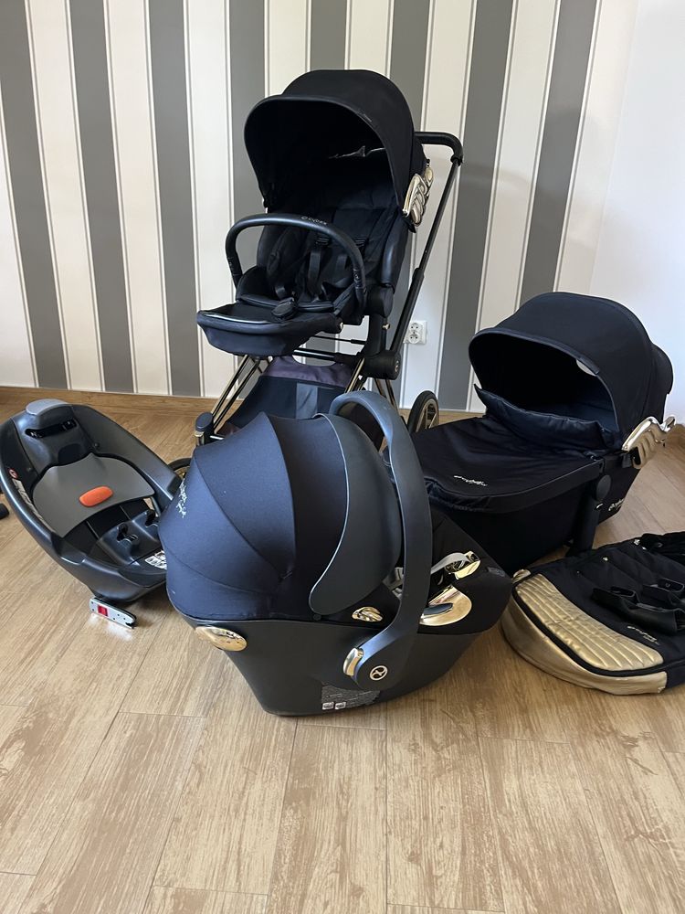 Cybex Priam By jeremy scott złote skrzydla pełny zestaw