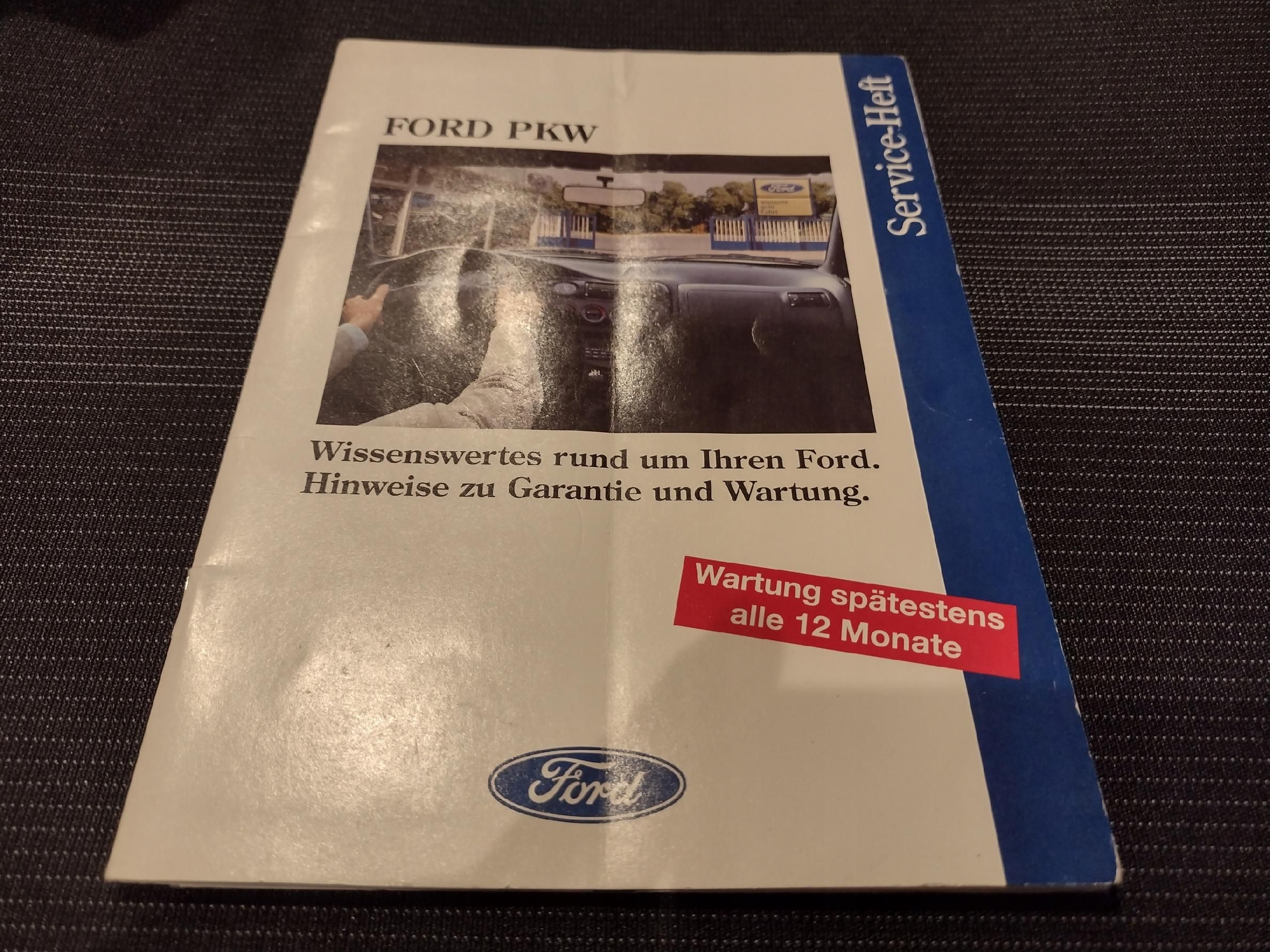 Ford Scorpio 1996 Książka Gwarancyjna / Serwisowa