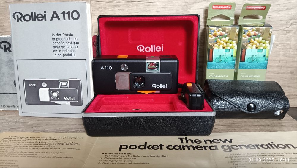 Плівкова камера Rollei A110 - компактна камера  70-х років