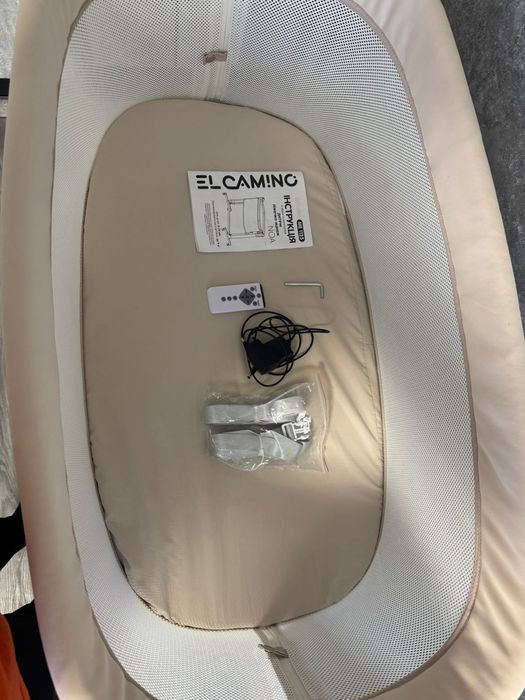 Дитяче приставне ліжечко-манеж 3в1 El Camino Noa ME 1125-W Beige