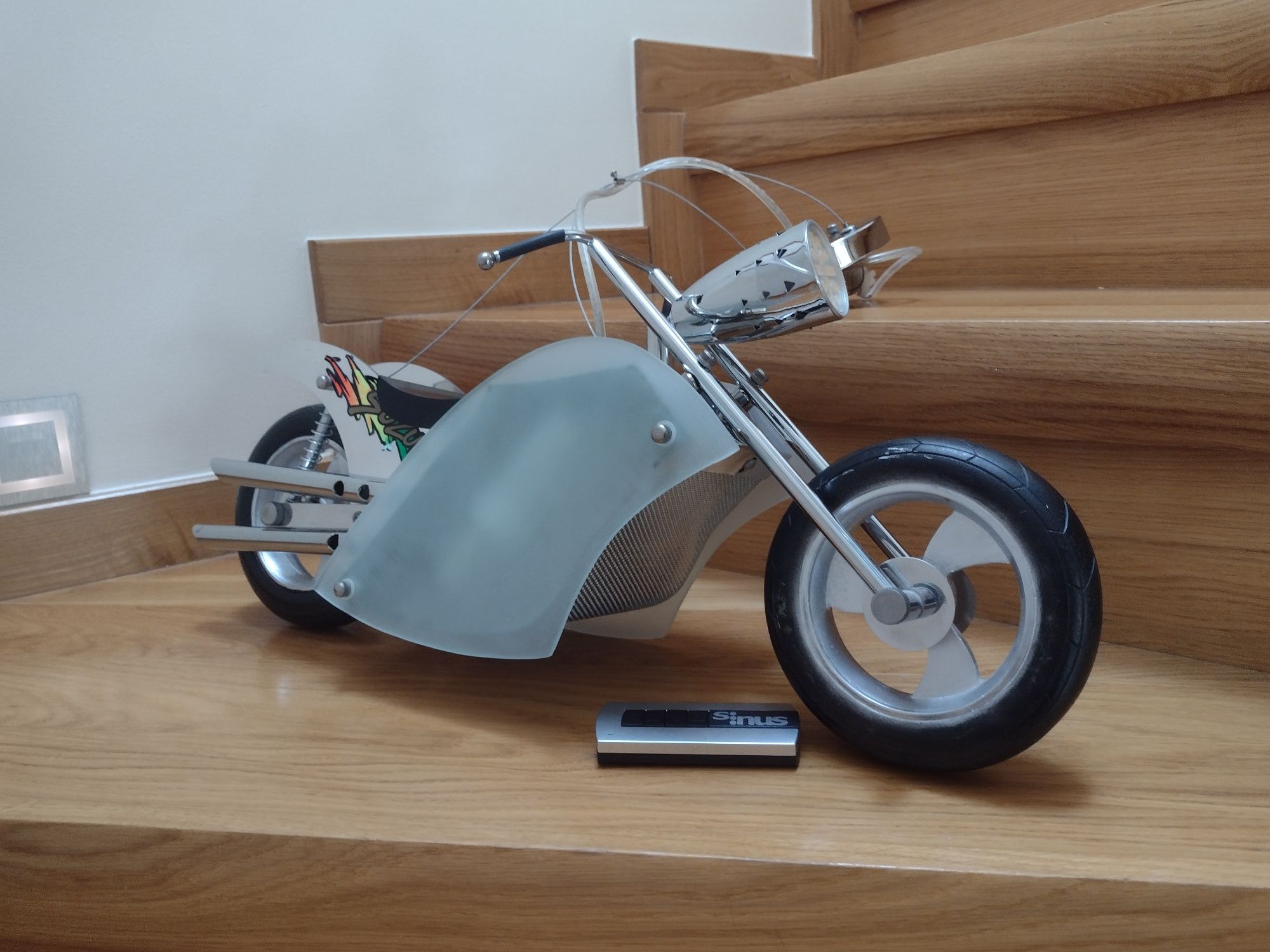 Żyrandol MOTOR MOTOCYKL z pilotem