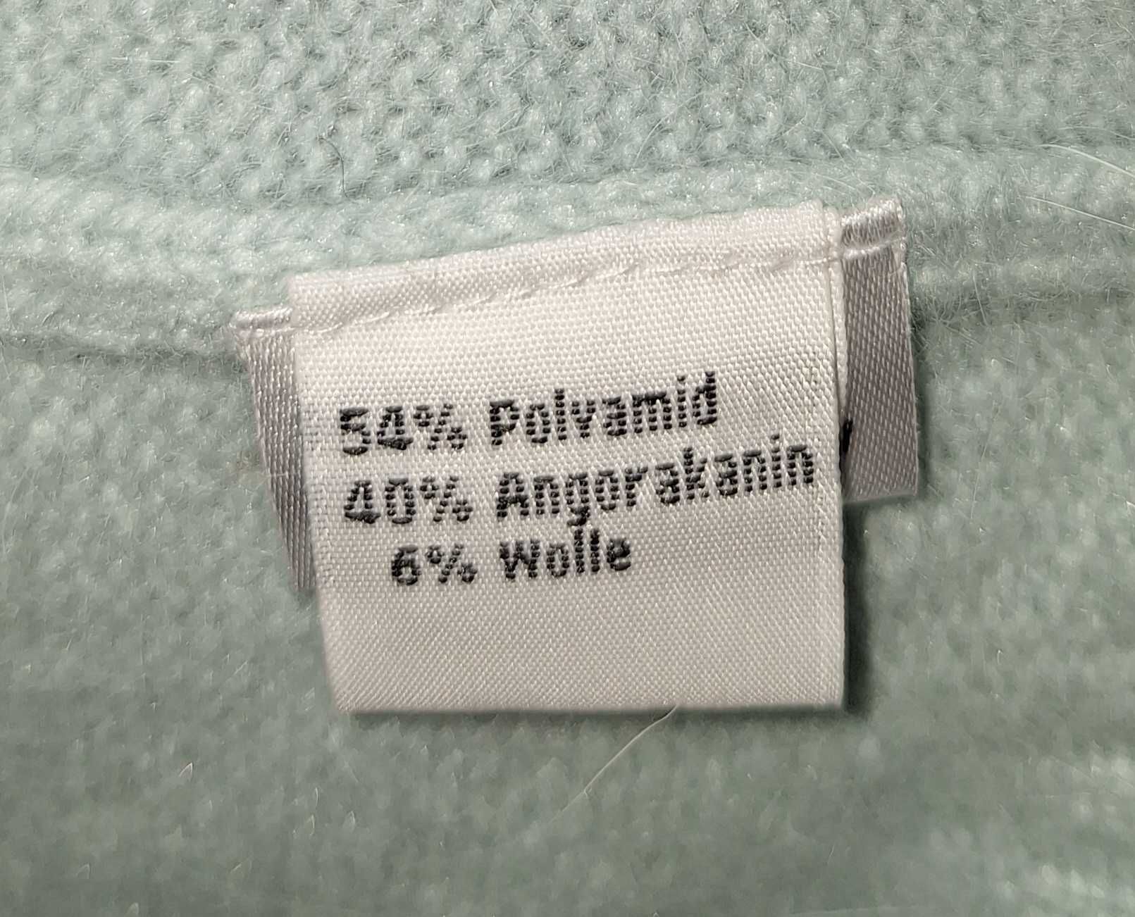 Sweter miętowy angora