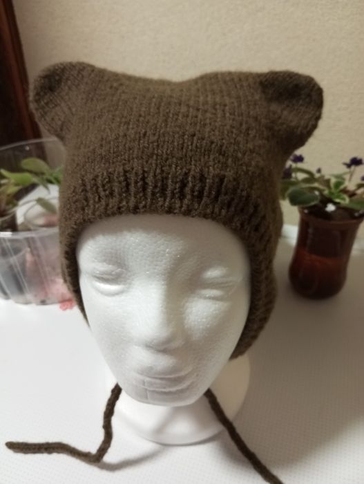 Шапочка чепчик Тедді,з вушками ведмедика