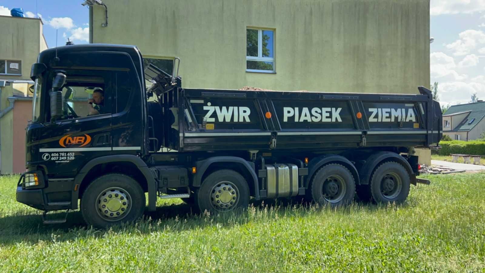 Wynajem wywrotki 4-ośki, transport, dostawa, materiały sypkie! 8x8