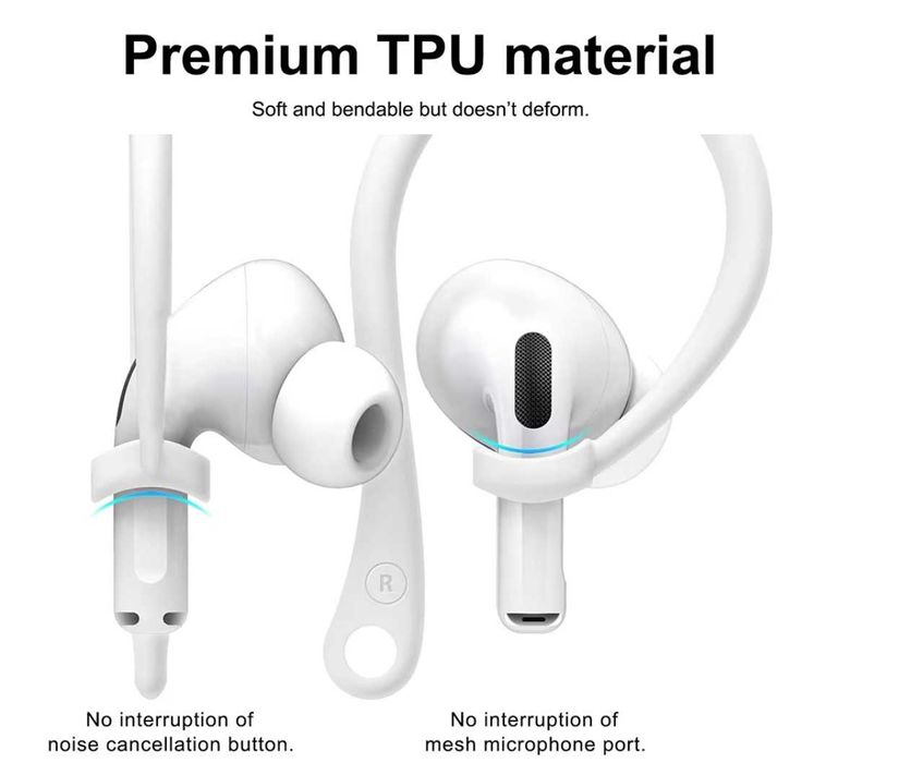 Пенные силиконовые амбушюры TWS Apple AirPods Pro Pro 2 MQD83 4 2 3