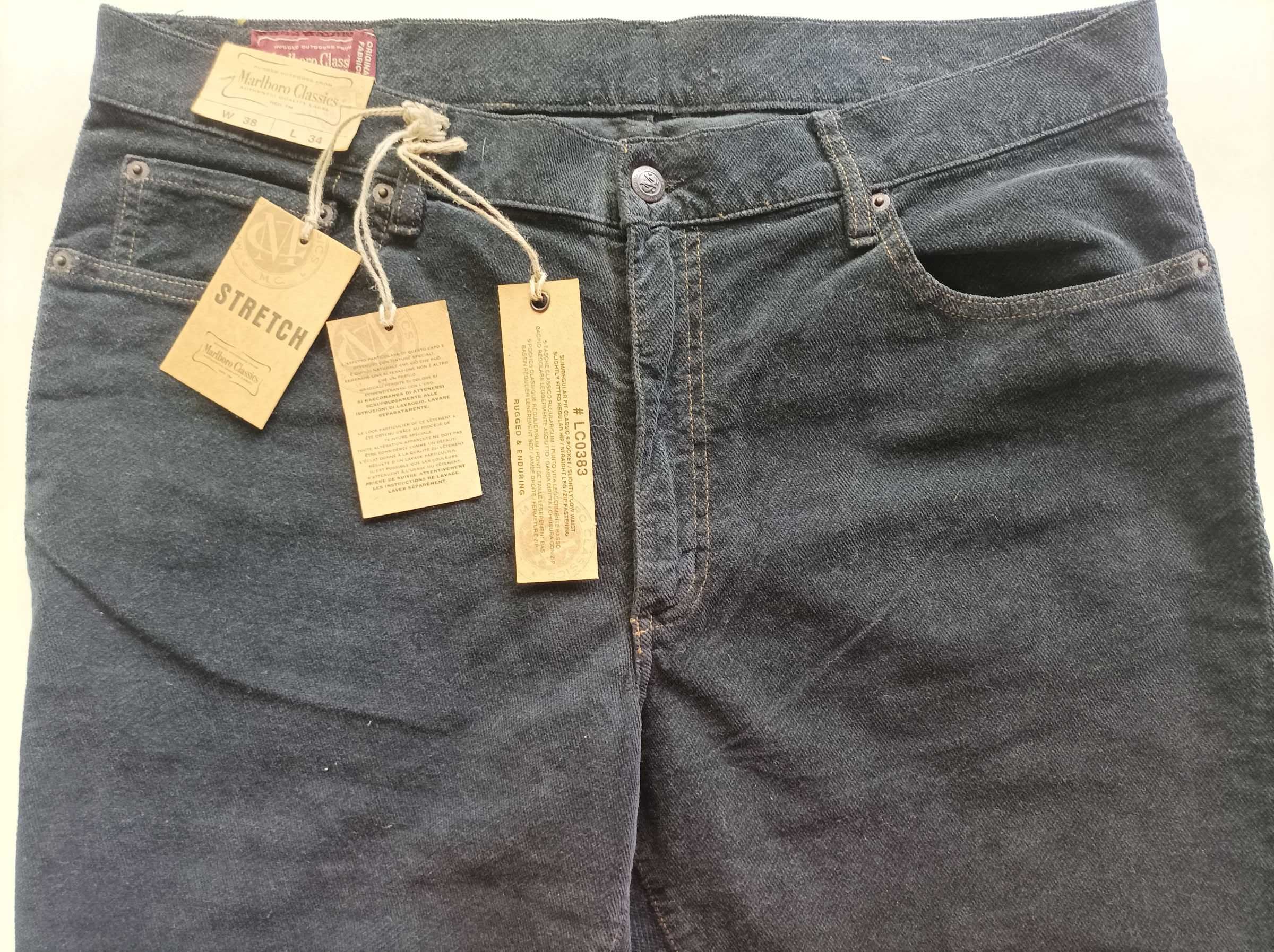Велюровые джинсы Marlboro  Classics, W38 L34