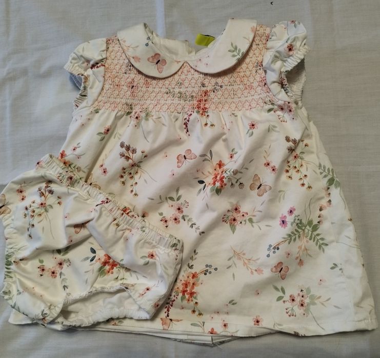 Vestido novo menina 3 a 6meses marca losan