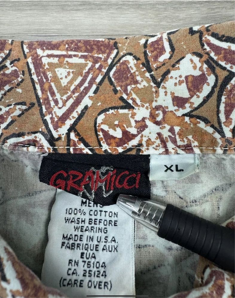Сорочка вінтажна Gramicci Hawaiian Camp shirt men’s XL 90s