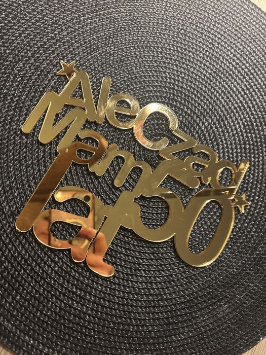 Toper do tortu , zawoeszka na drzwi solenizanta 50 lat